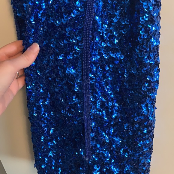Blue sequin mini dress - Picture 4 of 4